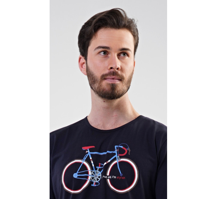 Pánska nočná košeľa s krátkym rukávom Bike