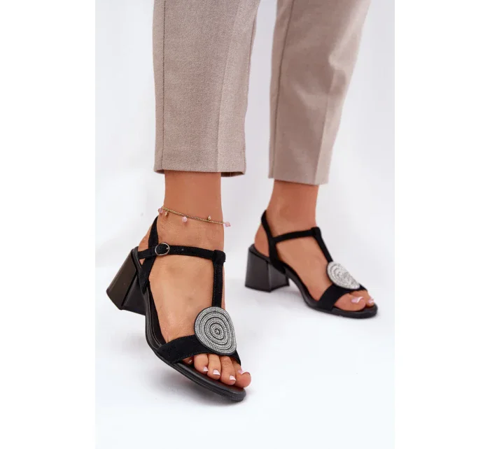Sandále na podpätku model 211368 Krok vo veľkom štýle