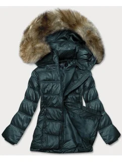 PIKOWANA PRZEJŚCIOWA KURTKA DAMSKA ZIELONA model 21245620 - Glakate