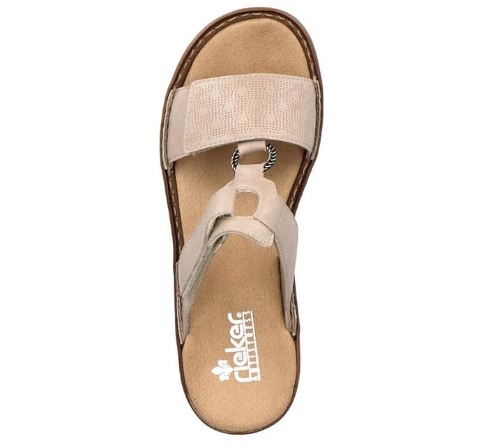 Pohodlné žabky W model 22050680 beige - Rieker
