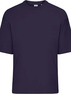 Těžké bio oversize tričko 02. deep purple model 22446096 - Daiber
