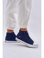 Dámské Vysoké Tenisky Big Star model 21683856 Tmavě Modré - Big Star Shoes