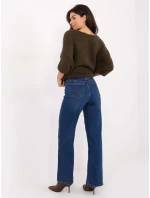 Spodnie jeans SP  ciemny niebieski model 21734287 - FPrice
