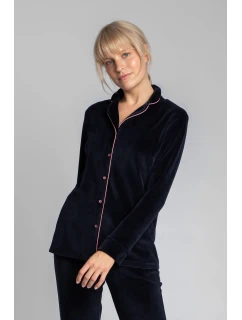 Dámske domáce tričko LA007 Tmavo modré - LaLupa