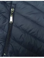 Dámska tenká prešívaná vesta so stojačikom tmavomodrá (16M9063-215) Dámska tenká prešívaná vesta so stojačikom tmavomodrá (16M9063-215)