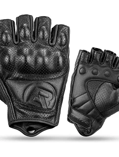 Rockbros Rukavice na motorku 16220006002 M kožené - čierne