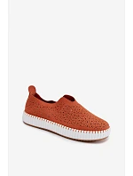 slipon na platformě oranžové model 22140966 - Boto