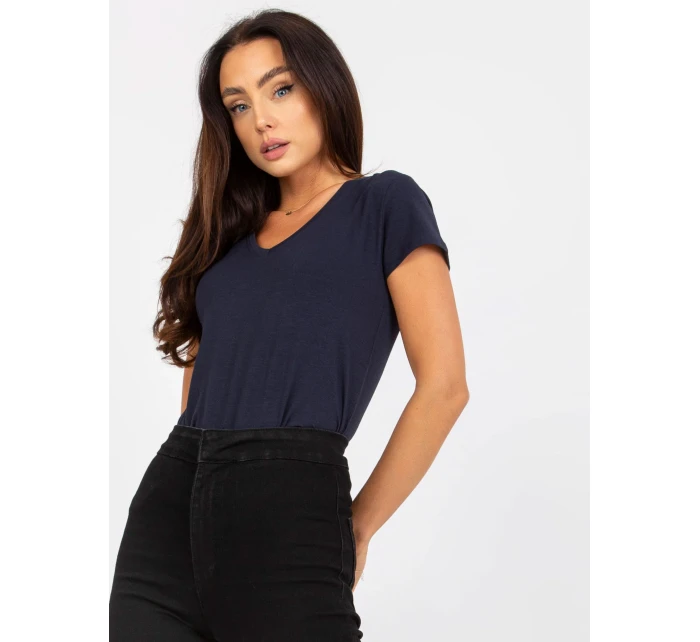 Tričko B model 17528110 tmavě modrá - FPrice Tričko B model 17528110 tmavě modrá - FPrice
