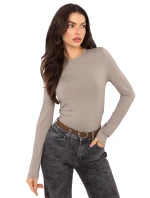 Bluzka model 21789127 ciemny bezowy - FPrice
