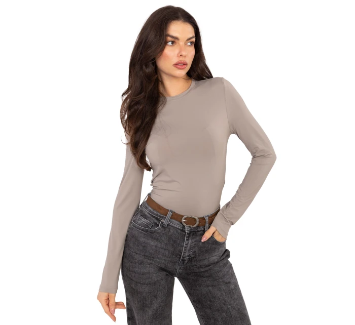 Bluzka model 21789127 ciemny bezowy - FPrice