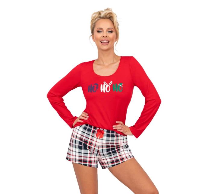 Ho Ho II 1/2 červené pyžamo - Donna Ho Ho II 1/2 červené pyžamo - Donna