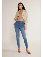 Dámská bunda kůže béžová model 18549803 - Monnari Dámská bunda kůže béžová model 18549803 - Monnari