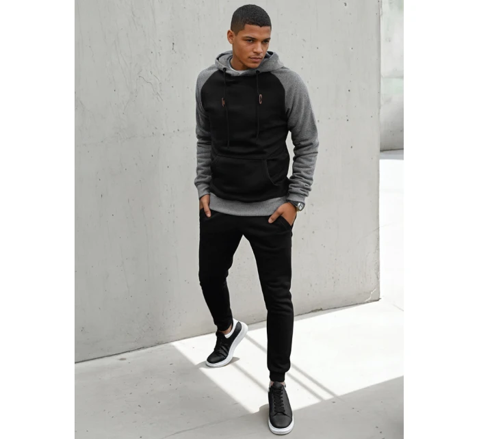 Pánská černá mikina model 21966958 - Dstreet Pánská černá mikina model 21966958 - Dstreet