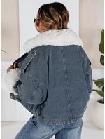 Zimní džínová bunda s kožešinou modrá FashionStreet TY5160