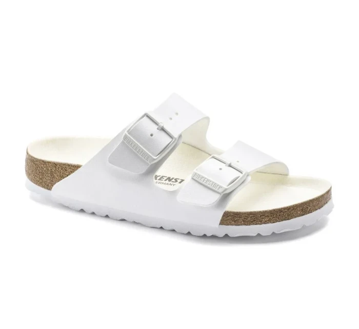 Birkenstock dámske/pánske Birkenstock Arizona Birko-Flor Regular široké chodidlá na leto biele (1019061)