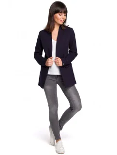 sako z bavlněné příze tmavě modré model 18002057 - BeWear