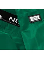 Tenká zelená dámská bunda s ozdobnou lemovkou model 18038046 - S'WEST