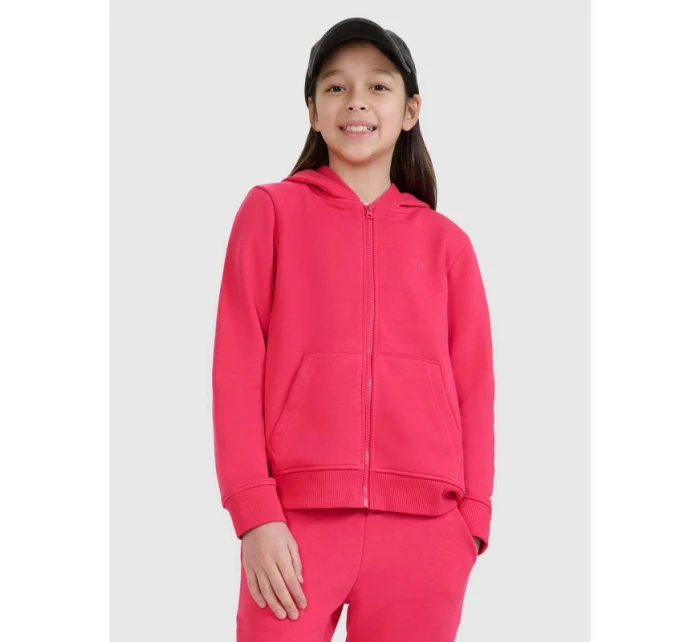 Dívčí mikina s kapucí model 22052507 - 4F Dívčí mikina s kapucí model 22052507 - 4F