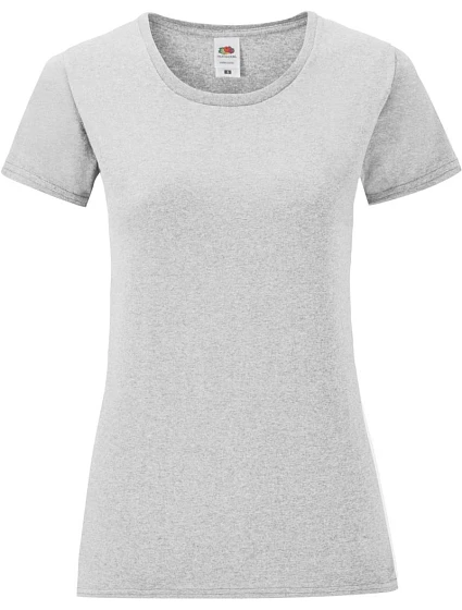Fruit of the Loom Lady-Fit Iconic 150 T Dámske tričko 16.1432 melírovaná šedá Fruit of the Loom Lady-Fit Iconic 150 T Dámske tričko 16.1432 melírovaná šedá