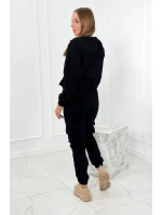 Set 3 v 1 mikina + top + nohavice čierny Set 3 v 1 mikina + top + nohavice čierny