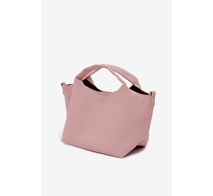 Růžová kabelka z imitace kůže Corisse