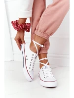 Damskie Trampki Big Star Gumowy Nosek Białe DD274336