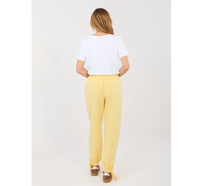 Nohavice MI SP P6845.68 svetložltá