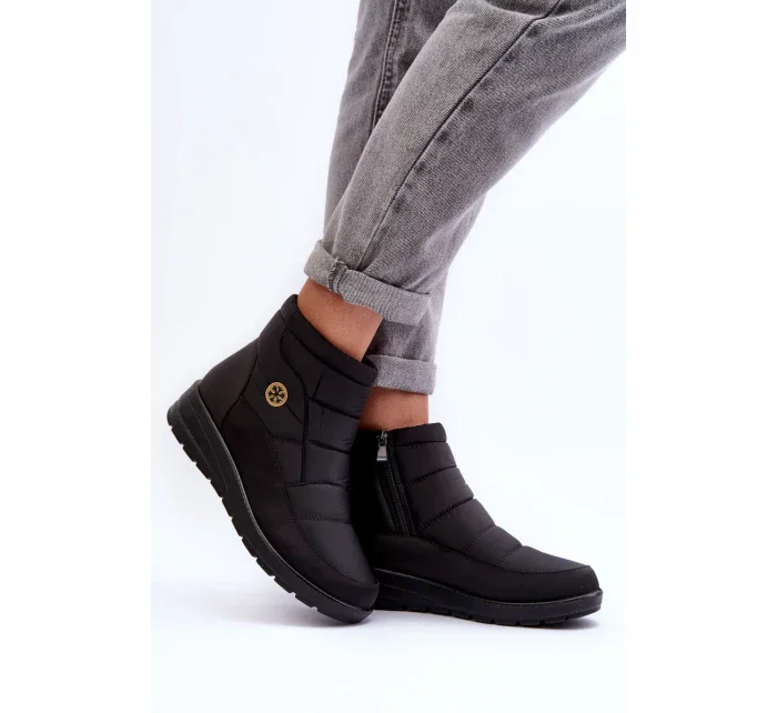 Dámske zateplené snežnice Black Helis Dámske zateplené snežnice Black Helis