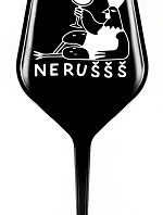 NERUŠŠŠ - černá nerozbitná sklenice na víno 470 ml