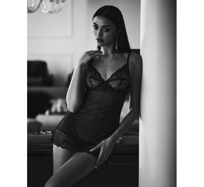 Dámská košilka Blue tm. modrá  model 22022592 - Obsessive