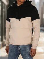 Pánská základní mikina s kapucí černá Dstreet model 21985926 - FashionStreet