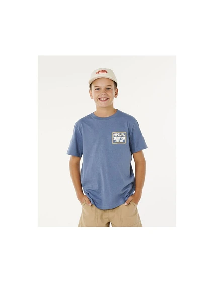 Chlapčenské tričko RIP CURL Pacific Rinse Sunrise Tee-Boy, modré, detské Chlapčenské tričko RIP CURL Pacific Rinse Sunrise Tee-Boy, modré, detské