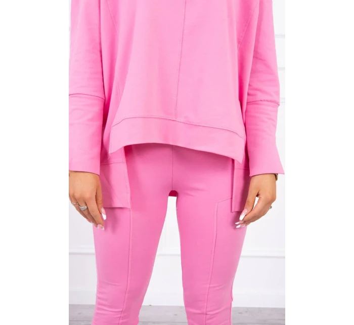 Souprava s oversize halenkou světle růžová Souprava s oversize halenkou světle růžová