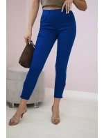 Barevné džínové kalhoty s model 20882909 mašlí - K-Fashion