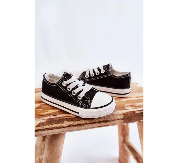 Dziecięce Trampki Klasyczne Czarne Filemon