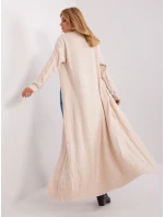 Kardigan AT SW model 18900693 jasny beżowy - FPrice Kardigan AT SW model 18900693 jasny beżowy - FPrice