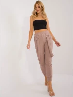 Spodnie dresowe RV DR model 19926671 ciemny bezowy - FPrice Spodnie dresowe RV DR model 19926671 ciemny bezowy - FPrice