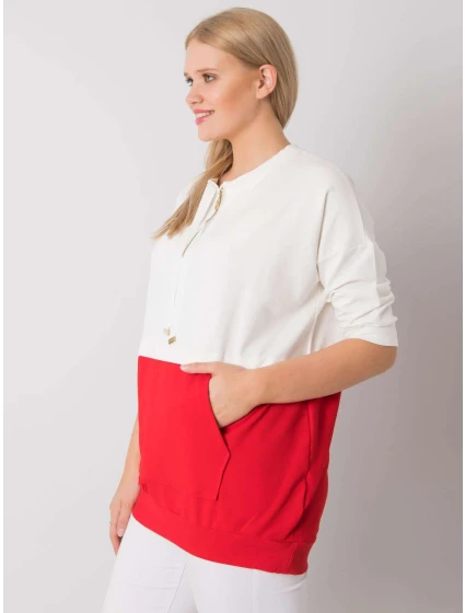 Tunika RV TU 6851.28 biele a červené Tunika RV TU 6851.28 biele a červené