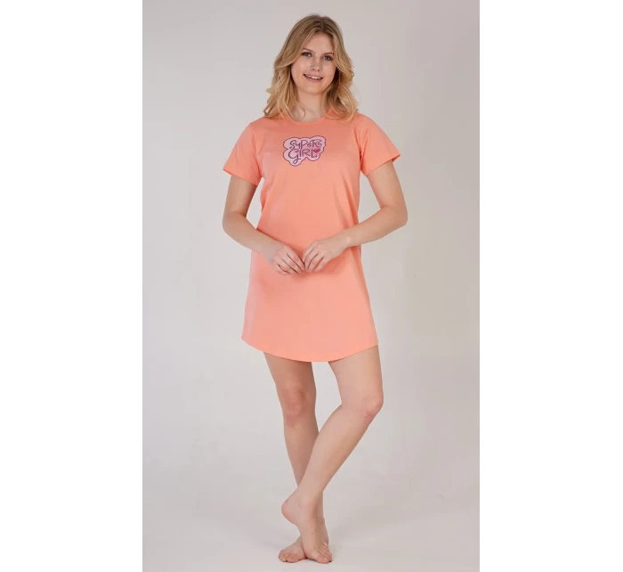 Dámská noční košile s krátkým rukávem Super model 18625831 - Vienetta Dámská noční košile s krátkým rukávem Super model 18625831 - Vienetta