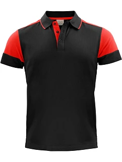 Prime Polo Men Pánské piqué polo z těžké bavlny model 22453312 black/red - Printer