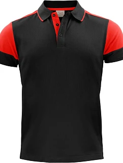 Prime Polo Men Pánské piqué polo z těžké bavlny model 22453312 black/red - Printer