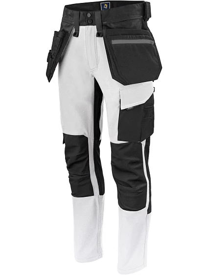 ProJob 5551 Waistpants Stretch (44-60) Pánske elastické pracovné nohavice 64.551M biele