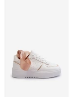 Dámské tenisky na platformě bílé model 21656769 - Boto