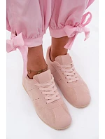 Dámské tenisky z eko semiše nízké růžové Melvelin