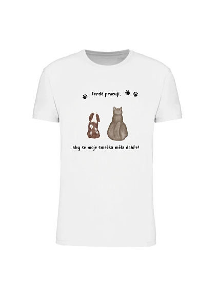 Personalizované pánské tričko s ilustrací zvířátek