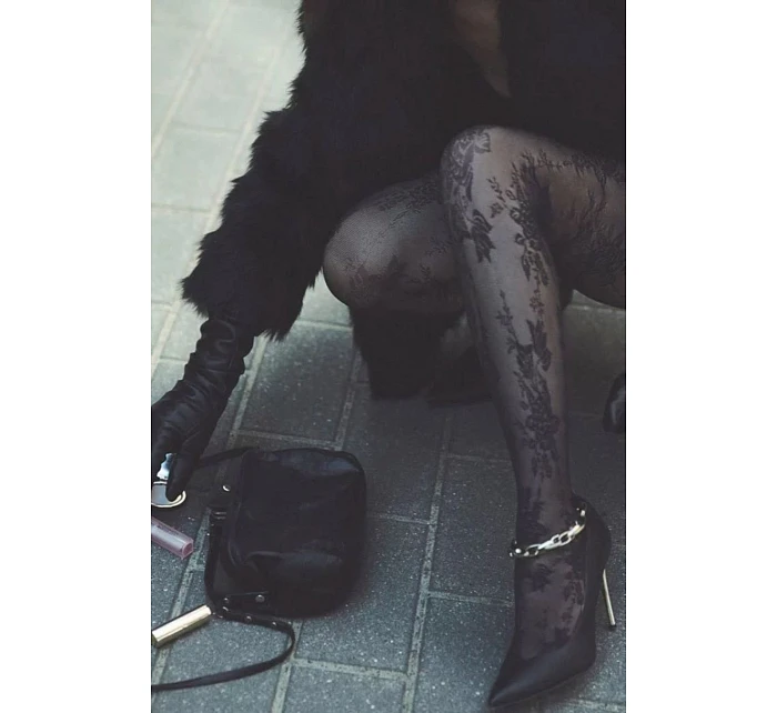 Tenké punčocháče - vzor CARMELA