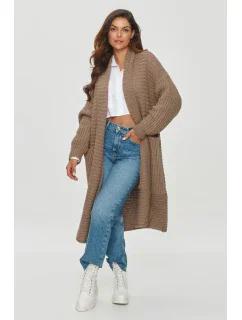 Sveter na gombíky model 201794 Makadamia