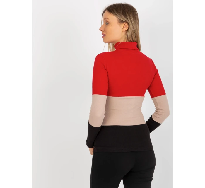 Dámska blúzka RV BZ 8465 1.08P čierna a červená - FPrice
