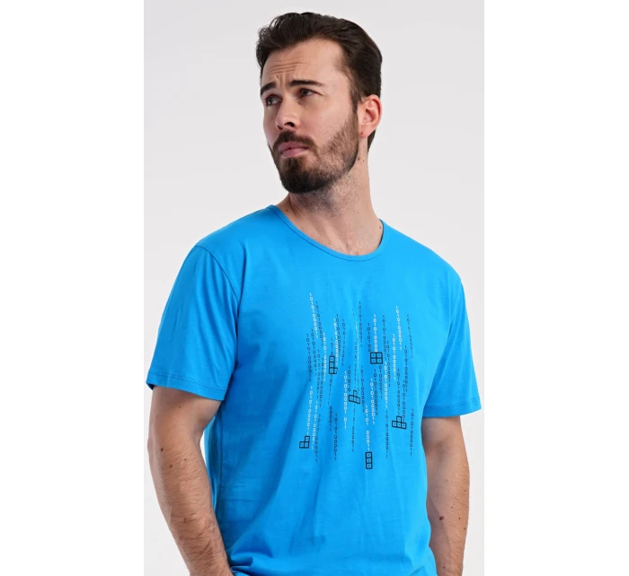 Pánske pyžamové šortky Tetris