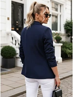 Żakiet damski klasyczny z rękawem granatowy model 22203553 - FashionStreet